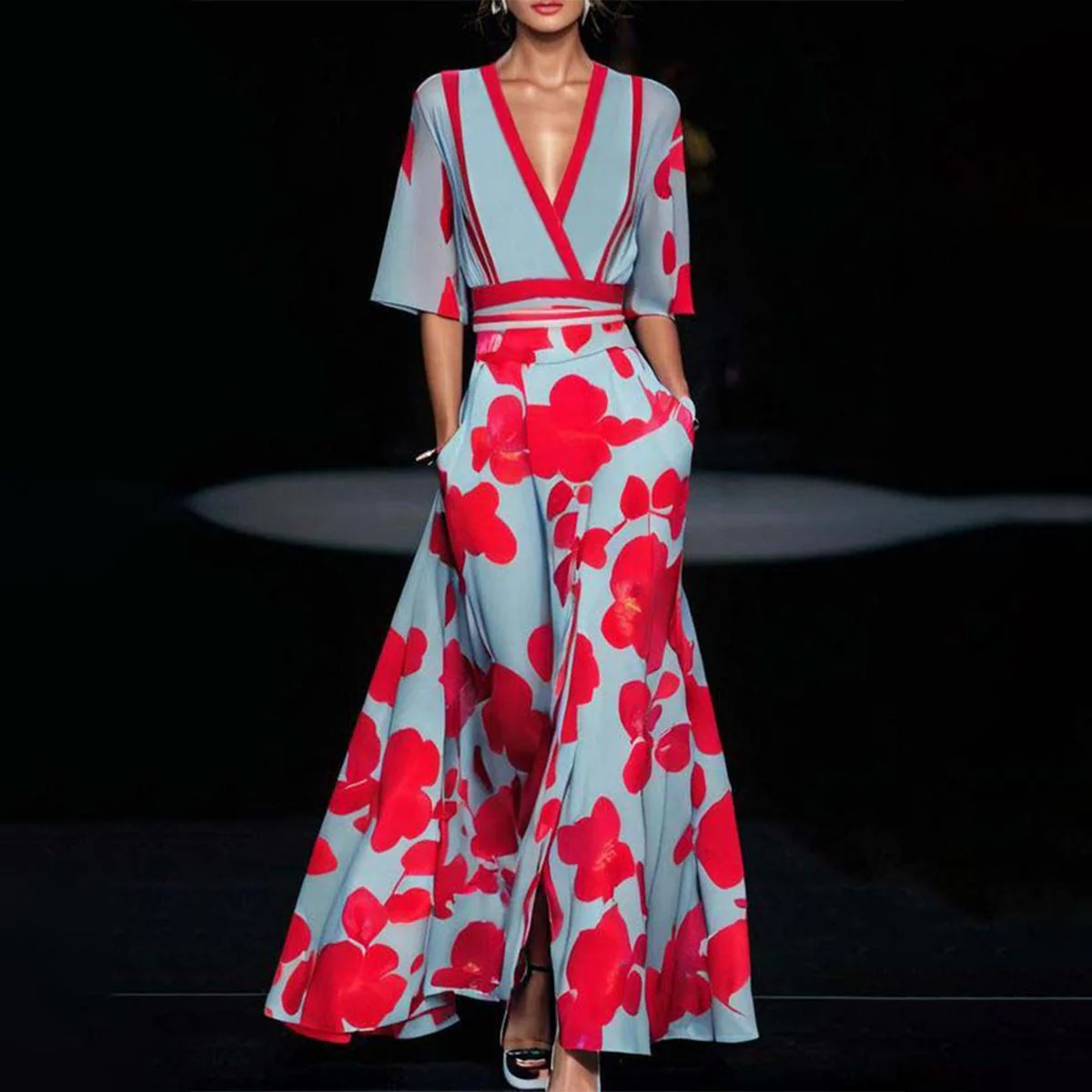 Amara – Tijdloze Bloemenjurk met Elegantie