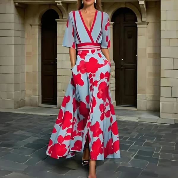 Amara – Tijdloze Bloemenjurk met Elegantie