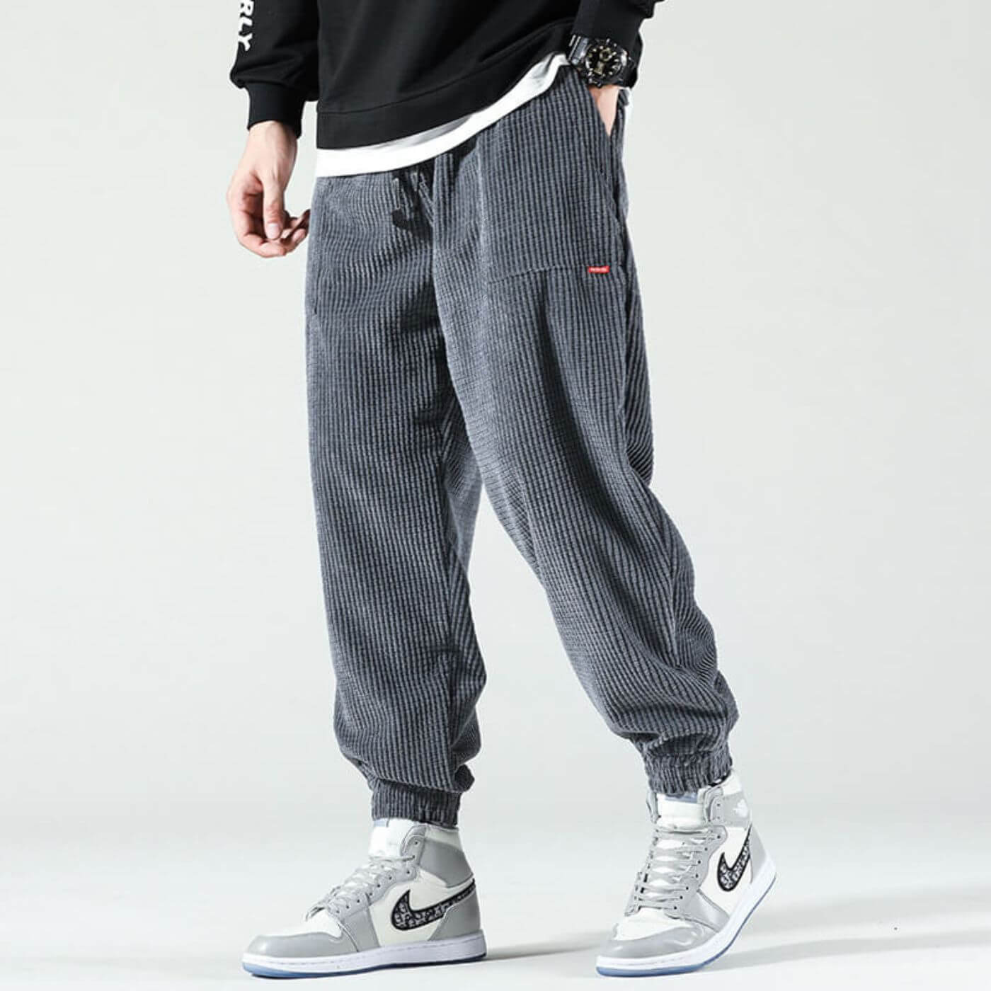 Kasper – Stijlvolle corduroy joggers