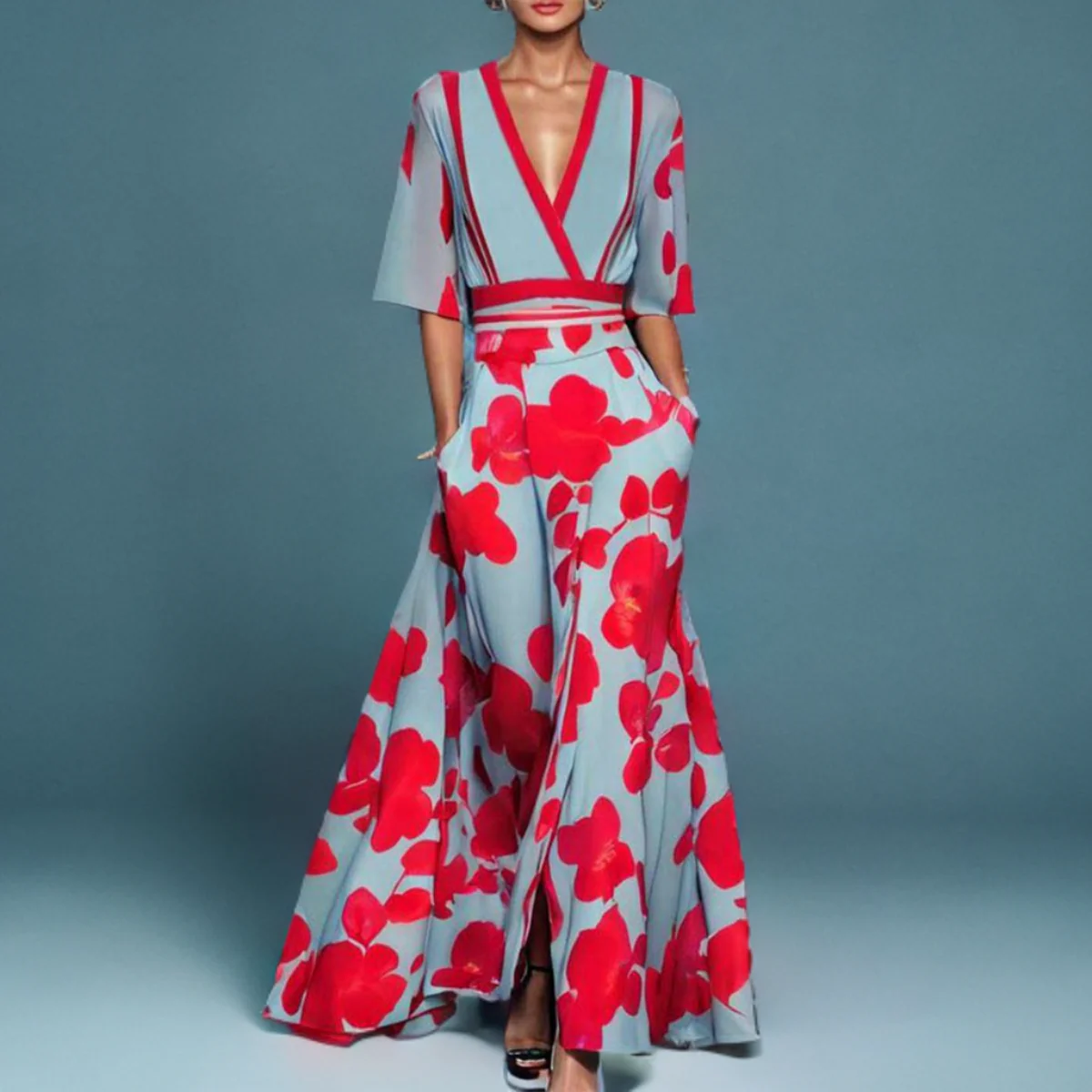 Amara – Tijdloze Bloemenjurk met Elegantie